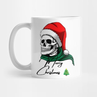 Merry Christmas skeleton Santa Mug